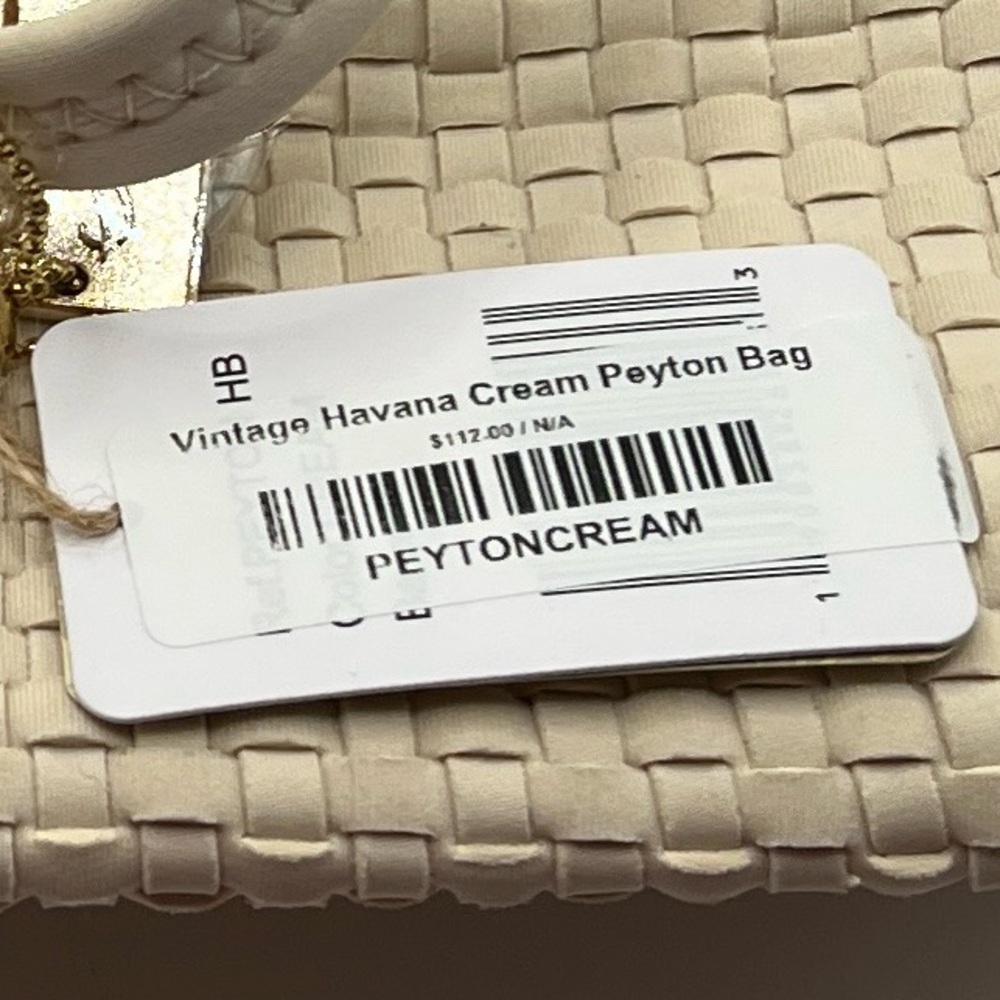 Vintage Havana Cream Woven Satchel